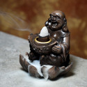 Vīraka turētājs Laimīgais Buda vīrakam ar lejup ejošu dūmu ( Back flow)
