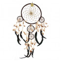 Sapņu ķērājs Bali (zamšādas audums Tumši brūnā šokolādes krāsā) XL ( 32 cm)